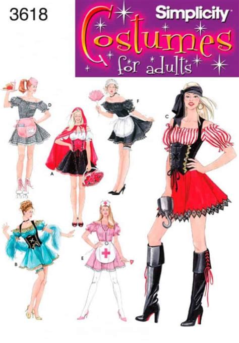 Simplicity Sewing Pattern 3618 Rr Misses Costumes Alisellou Designs