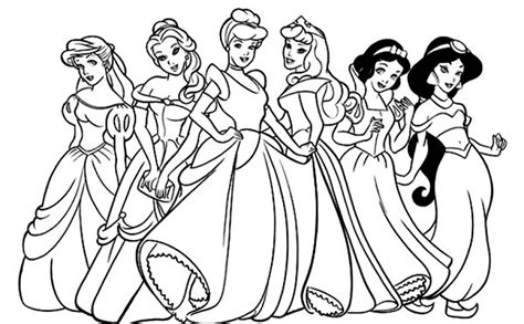 Printable Coloring Pages Of Disney Princesses