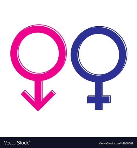 Logo Gender Male Female Sex Blue Pink Royalty Free Vector