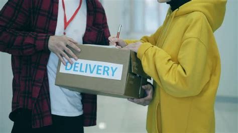 Client Gets A Parcel After Signing Dispatch Documents By Abc Video