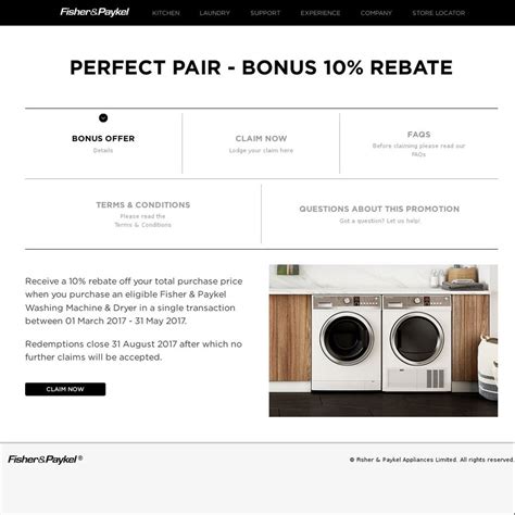 Rebates On Washer And Dryers