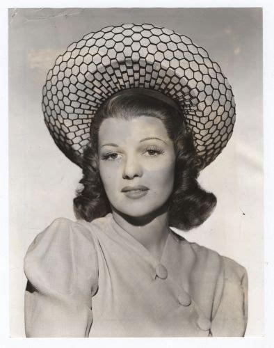 Always In Style The Lovely Actress Rita Hayworth Wearing A Hat
