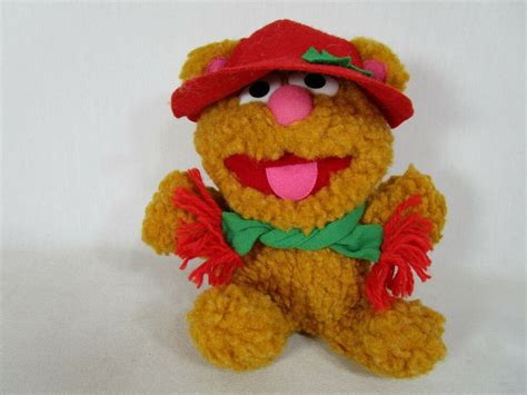 1987 Mcdonalds Baby Fozzie Bear Muppets Christmas Plush Toy Jim Henson