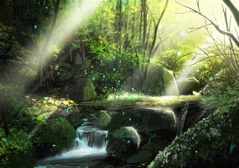 Anime Forest Wallpapers 4k Hd Anime Forest Backgrounds On Wallpaperbat