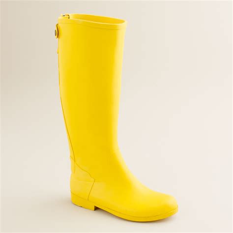 Jcrew Weatherby Rain Boots In Yellow Lyst