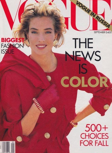 Vogue Magazine The September Issue 1990 Vogue Covers Tatjana Patitz