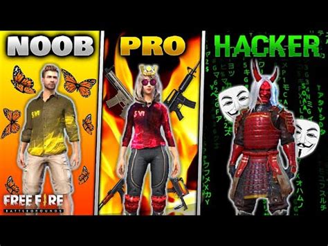 Simply amazing hack for free fire mobile with provides unlimited coins and diamond,no surveys or paid features,100% free stuff! NOOB vs PRO vs HACKER | FREE FIRE - YouTube