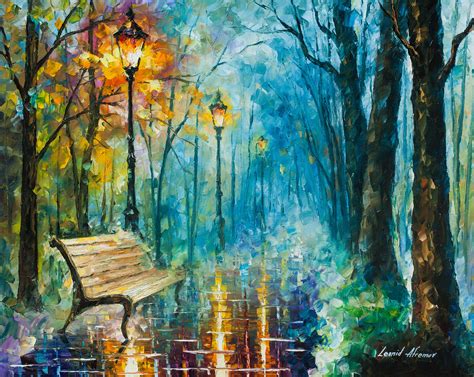 Night Of Inspiration Palette Knife Oil Painting On Canvas By Leonid