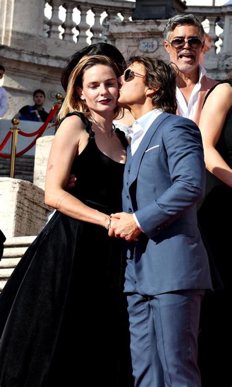 Tom Cruise And Rebecca Ferguson Cozy Up At M I Premiere