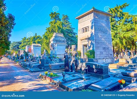 The Funeral Tombs And Graves Of Memorial Cemetery Are Decorated With