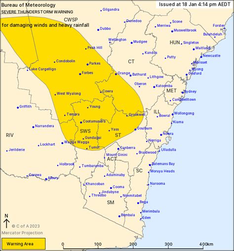 Severe Thunderstorm Warning Issued For Parts Of Southern And Western