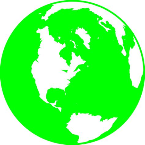 Green Globe Clip Art At Vector Clip Art Online Royalty