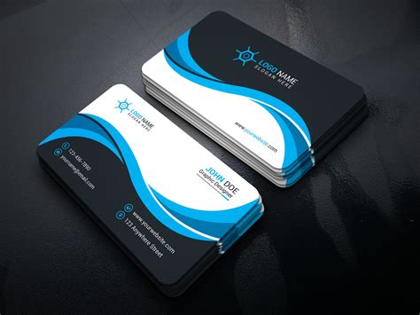 Creative Business Card Design Template With Vector By Mdronydesigner