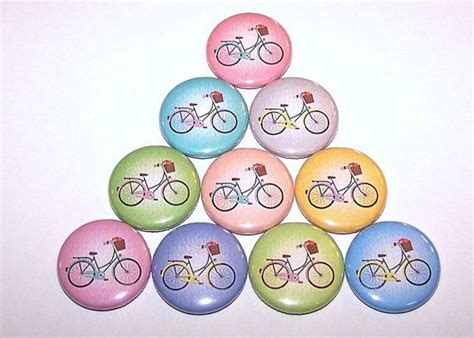 Pastel Bicycle Pins 10 Pack Bike Party Favors 1 Or Etsy Bike Party