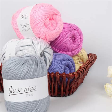 Milk Cotton Warm Soft Knitting Yarn 1pc 50g Chunky Colorful Hand