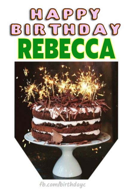 Happy Birthday Rebecca  Birthday Greeting Birthdaykim