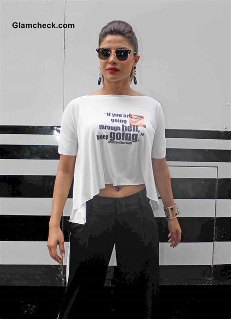 Priyanka Chopras Crop Top Look — Indian Fashion