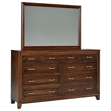 Daniels Amish Summerville Transitional 9 Drawer Double Dresser And