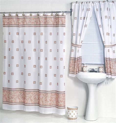 Best shower curtain for black and white bathroom. Windsor Ivory Fabric Shower Curtain