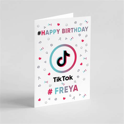 Tiktok Printable Birthday Card Printable Tik Tok Queen Card Coloring
