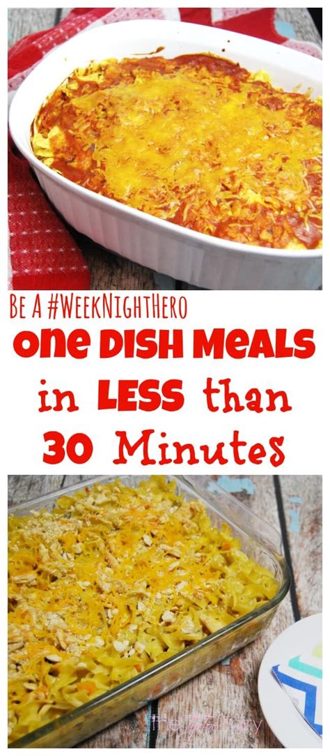 One Dish Meals In Less Than 30 Minutes The Tiptoe Fairy