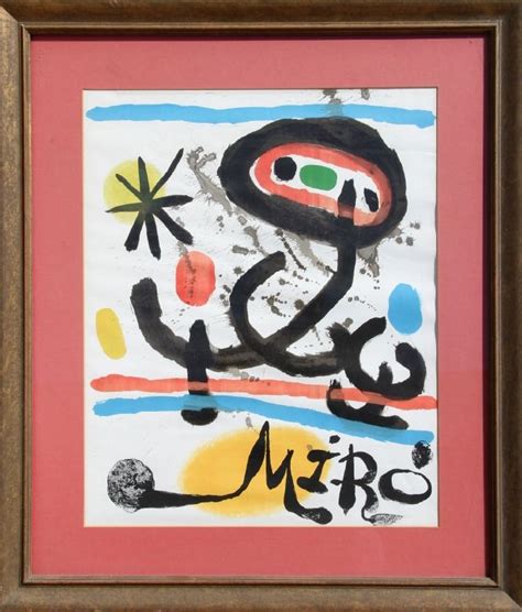 Joan Miro Galerie Maeght Exhibition Lithograph Poster