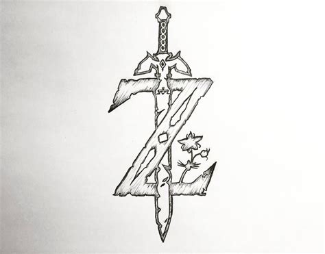 The Legend Of Zelda Breath Of The Wild Z Logo By Ajwensloff On