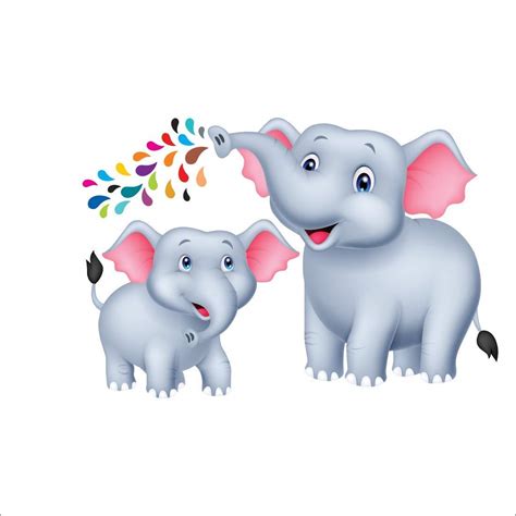 Buy Ah Decals Animated 3d Jungle Safari Elephant Cartoon Wall Sticker