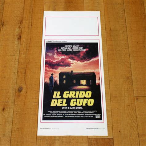 IL GRIDO DEL GUFO Locandina Poster Le Cri Du Hibou Chabrol Mathilda May AD EBay