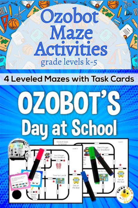 Ozobot Maze Activities Ozobots Day At School In 2021 Upper Elementary Resources Early