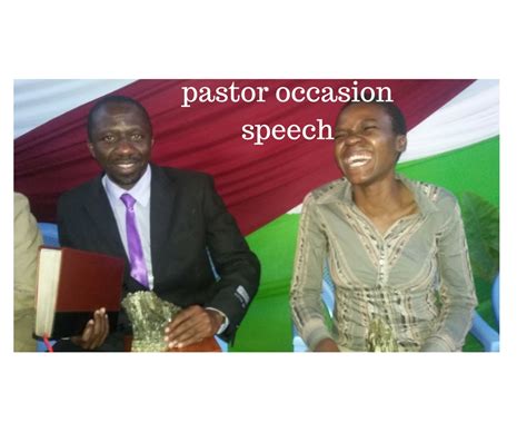 Sample Pastor Appreciation Speech