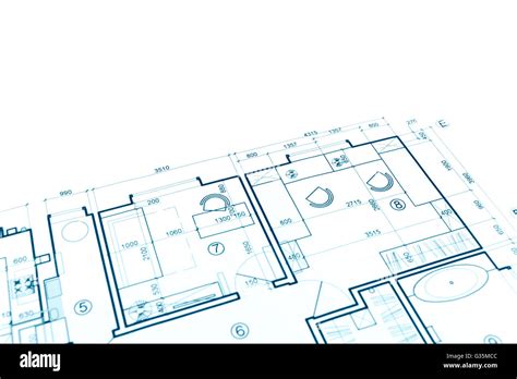 Floor Plan Blueprint Blueprints Background Architecture Drawing Stock