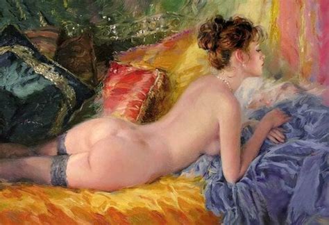 Naked Woman Art Erotic Artwork Original Oil Painting SexiezPix Web Porn