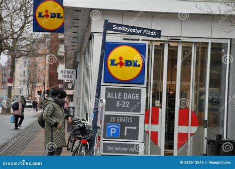 German Lidl Grocery Store In Danish Capital Copenhagen Editorial Photo