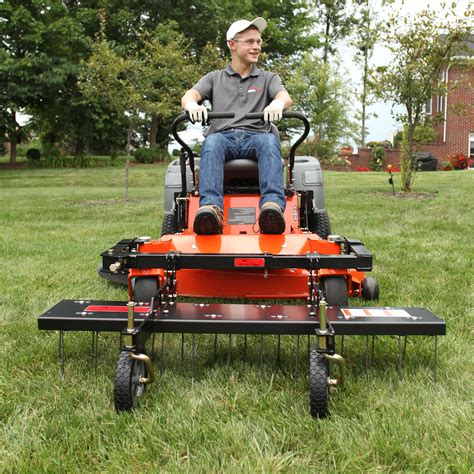 How to use a pull behind lawn dethatcher. 48" ZTR Dethatcher| DTZ-48BH | Brinly-Hardy Lawn and Garden Attachments