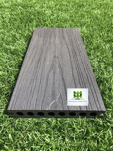 Dark Grey Capped Composite Decking Board Manchester Composites Limited