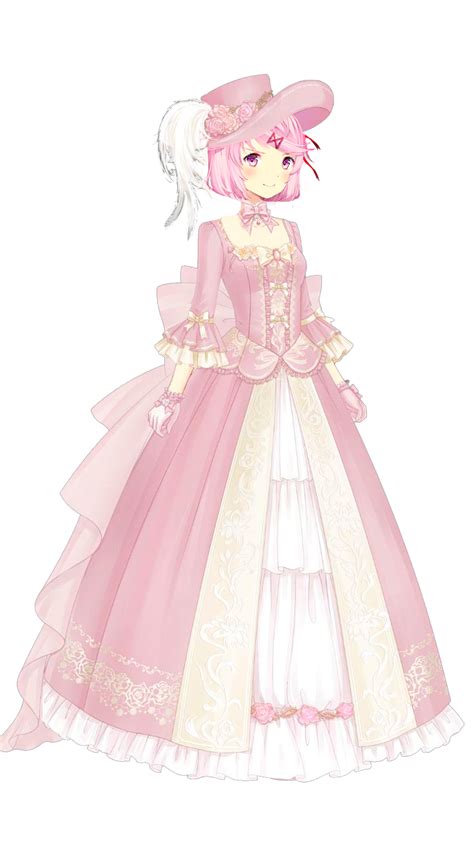 Natsuki In A Victorian Era Dress Ddlc