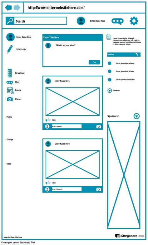 Wireframe Templates And Examples Free Wireframe Tool