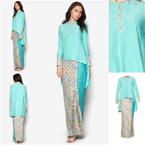 This new style of baju kurung is known as baju kain dagang, also known as samping is a type of sarong cloths used as a veil when outdoor. Baju Kurung Moden Kain Songket Fesyen Trend Terkini Baju ...