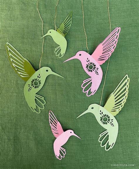 Papercut Hummingbirds Template And Tutorial Lia Griffith