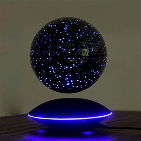 Yanghx Magnetic Levitation Floating Colorful Globe Map Stars Led Night