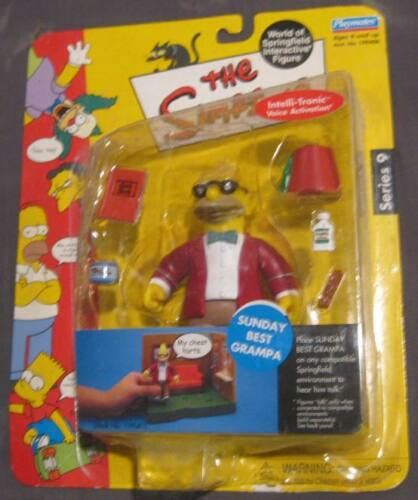 Sunday Best Grandpa The Simpsons Series 9 Playmates Wos Action Figure
