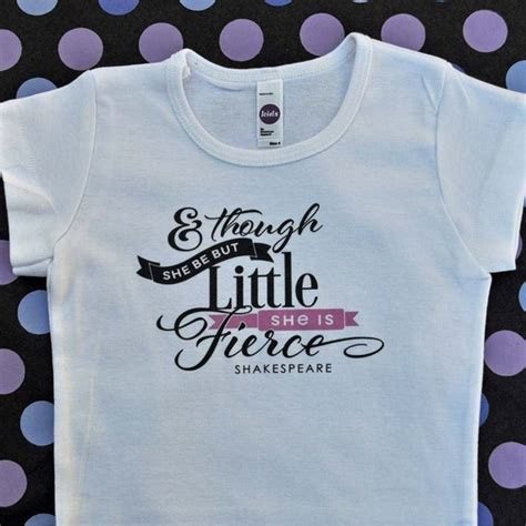 Items Similar To Though She Be But Little She Is Fierce Baby Girl Shirt
