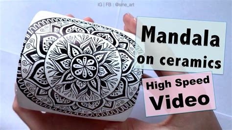 Mandala On Ceramics Youtube