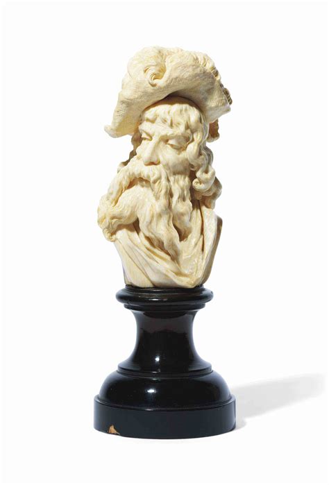 A Dieppe Ivory Bust Of A Dissolute Cavalier Mid 19th Century Christies