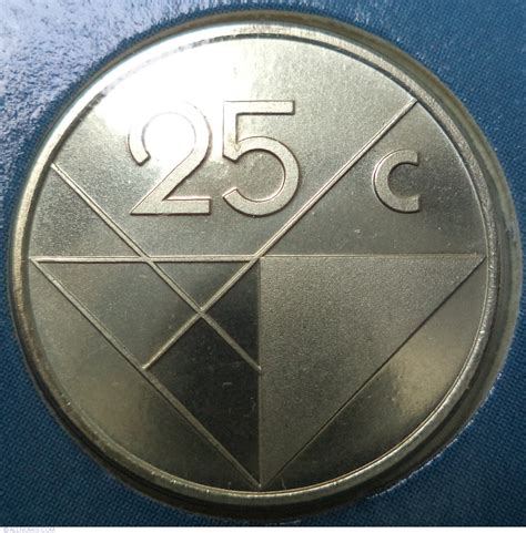 25 Cents 1988 Dutch State 1986 2000 Aruba Coin 41886