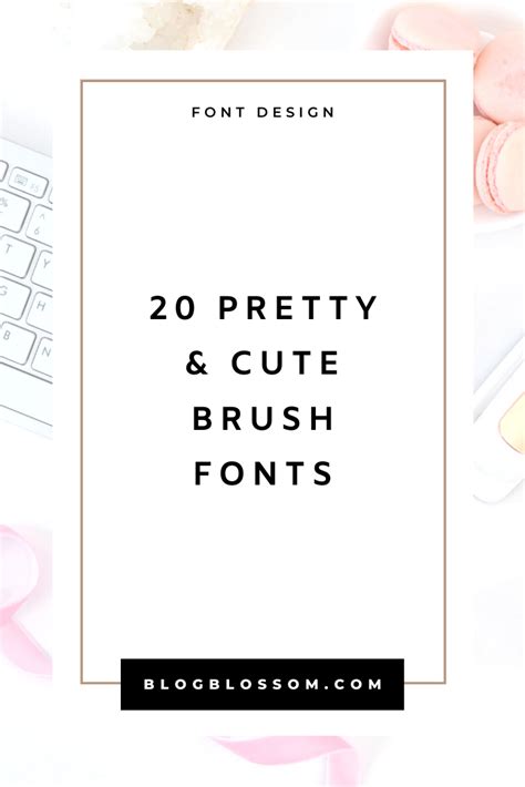 20 Pretty And Cute Brush Fonts Blog Blossom