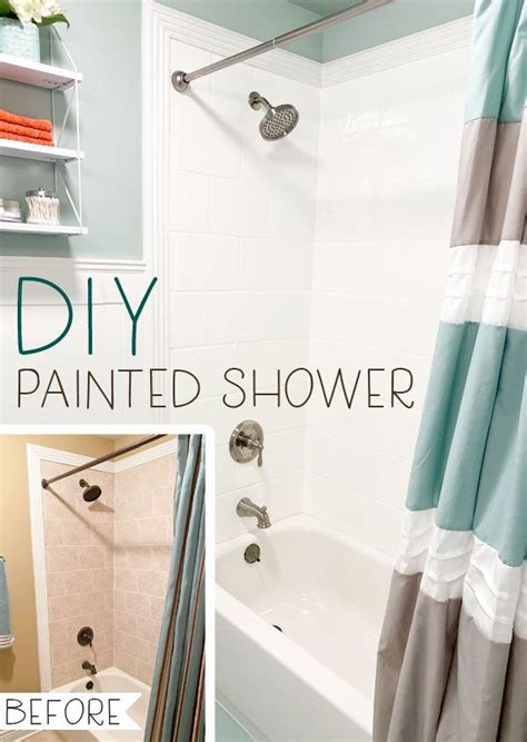 Get Rid Of Dated Shower Towel With Paint See This Shower