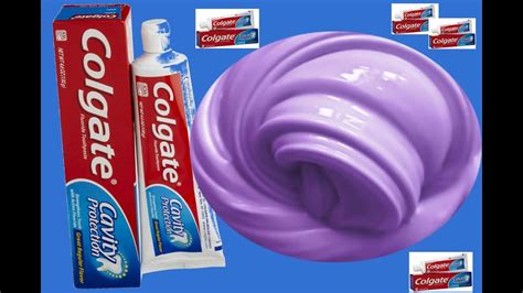 Colgate Toothpaste Slime 3 Ways No Glue No Borax 2 Ingredients