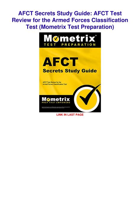 Ppt Pdfread Afct Secrets Study Guide Afct Test Review For The Armed